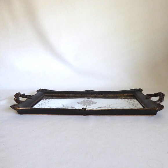NEW 22” GOTHIC VANITY MIRRORED TRAY WITH HANDLES - Picture 10 of 15